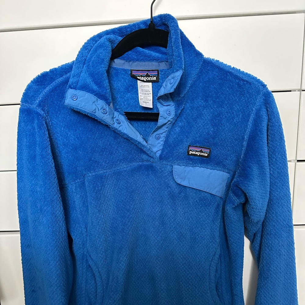 EUC Fleece Blue Patagonia Half Zip Size Small